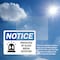 Signmission Protected By Glass Break Detector Sign With Symbol, 10 in W x Rectangle, Vinyl Decal OS-2PACK-NS-D-710-L-17902 - alternate 6